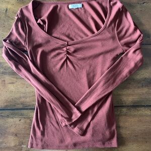 Madewell Burgundy Shirt Size Medium